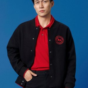 Áo Khoác Varsity Nam Stallion Club Form Regular