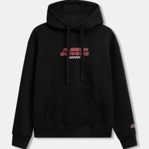Áo Hoodie Nam Rubber Nỉ Cào Bông Form Loose