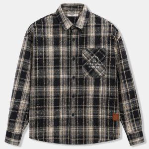 Áo Sơ Mi Nam Tay Dài Flannel Moonset Form Loose