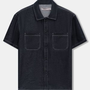 Áo Sơ Mi Nam Iron Indigo Form Boxy