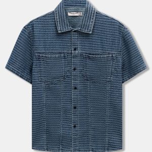 Áo Sơ Mi Nam Tay Ngắn Gridline Form Boxy