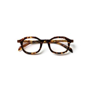 Mắt Kính Nam Gọng Mắt Mèo Nâu Vân Cổ Điển