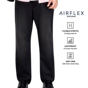 Quần Jeans Nam Airflex Siêu Gọn Nhẹ Grey Form Regular