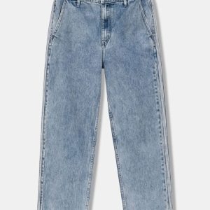 Quần Jeans Nam Ống Suông Trim Edge Form Baggy
