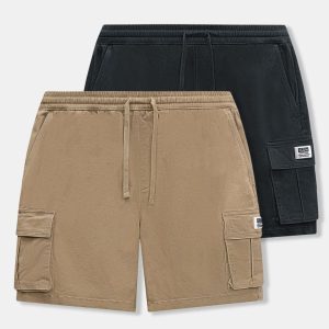 Quần Short Nam Kaki Strecth Cargo Form Regular